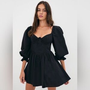 For Love and Lemons - Ruth Mini Dress - Black